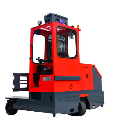 MAX 8m lifting height seated multi direction electric forklift 4-direction reach truck for narrow aisle