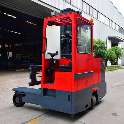 MAX 8m lifting height seated multi direction electric forklift 4-direction reach truck for narrow aisle