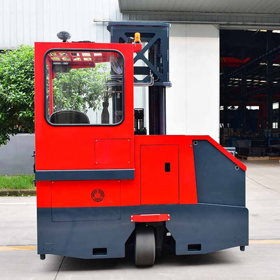 MAX 8m lifting height seated multi direction electric forklift 4-direction reach truck for narrow aisle