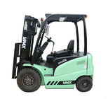 Yellow Green Electric Warehouse Forklift / 2 TON Ride On Forklift Truck