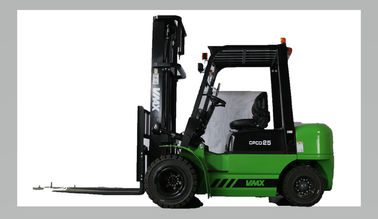 Motorized Battery Operated Forklift Truck 2.5T With C490 Engine , Green