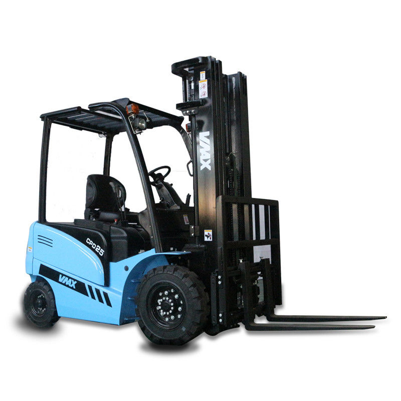 2T Xinda Four Wheel Electric Forklift Truck For Construction And Industrial Use